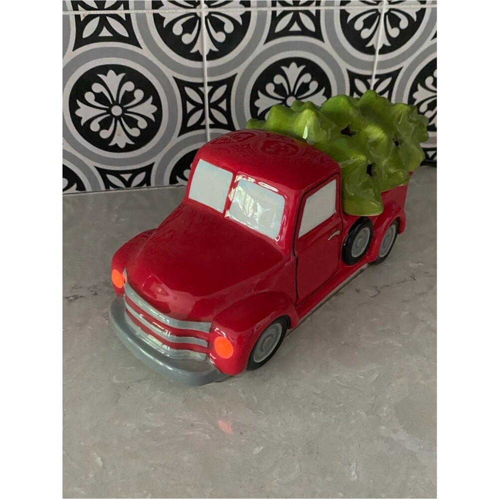 Scentsy Special Delivery Red Truck with Green Christmas Tree - Discontinued - Picture 6 of 8
